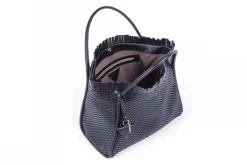 09 Fringes Handbag Regular with Tubolar Handles